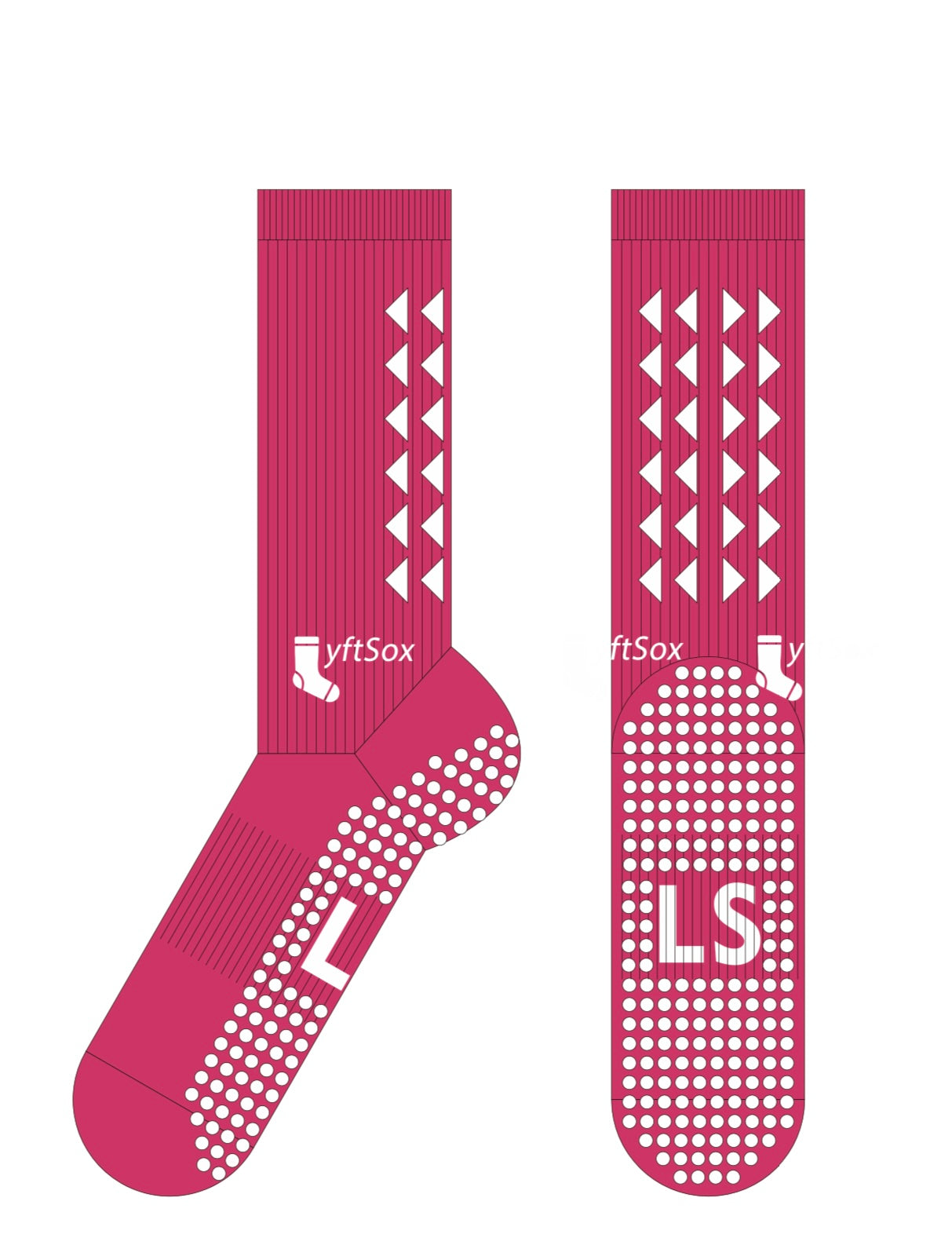 LyftSox White on Pink