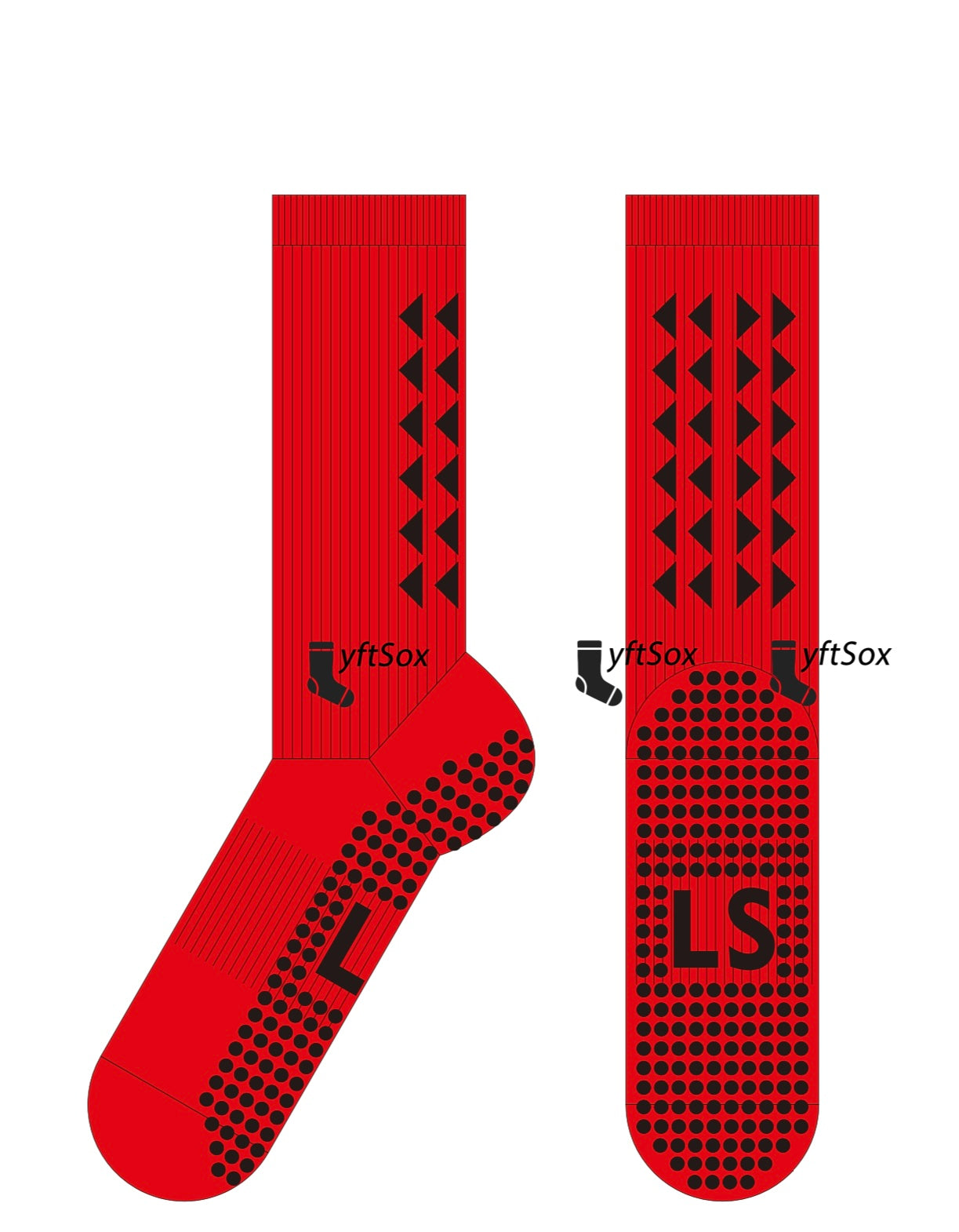 Lyftsox Black on Red